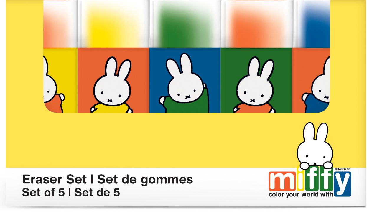 Miffy Block Eraser Set