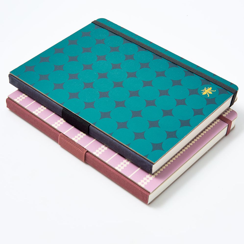 Wisteria Dots Paper Wasp LG Lined Journal
