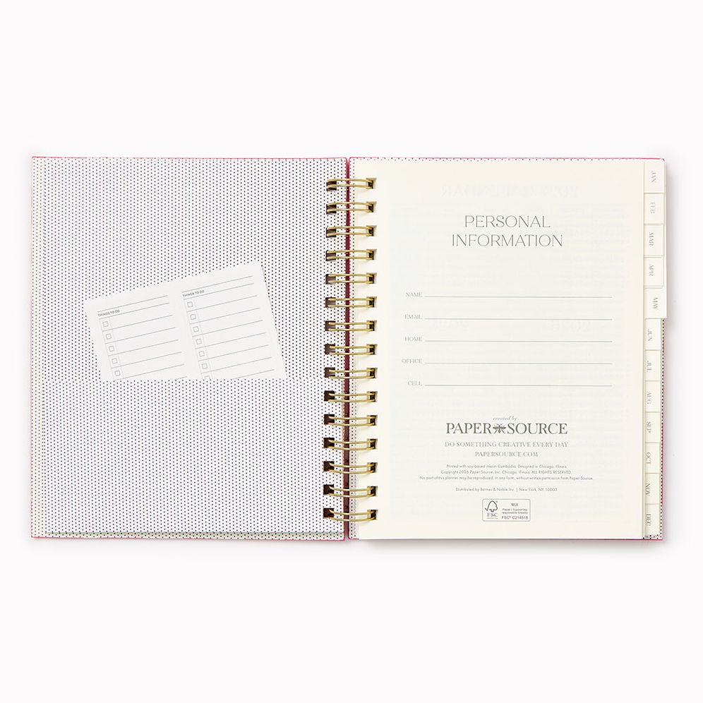 2027 Paper Source Chicago Ave Spiral 12M Planner