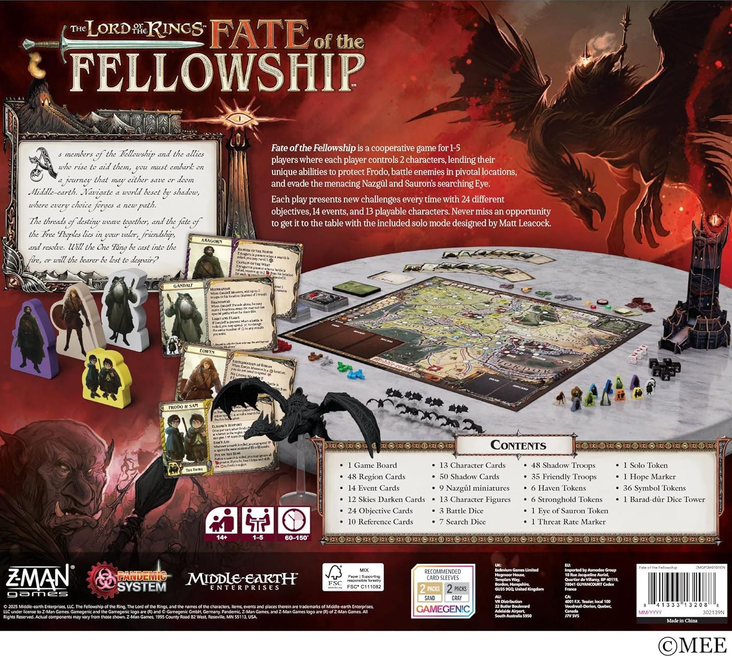 Lord of the Rings: Fate of the Fellowship by Matt Leacock