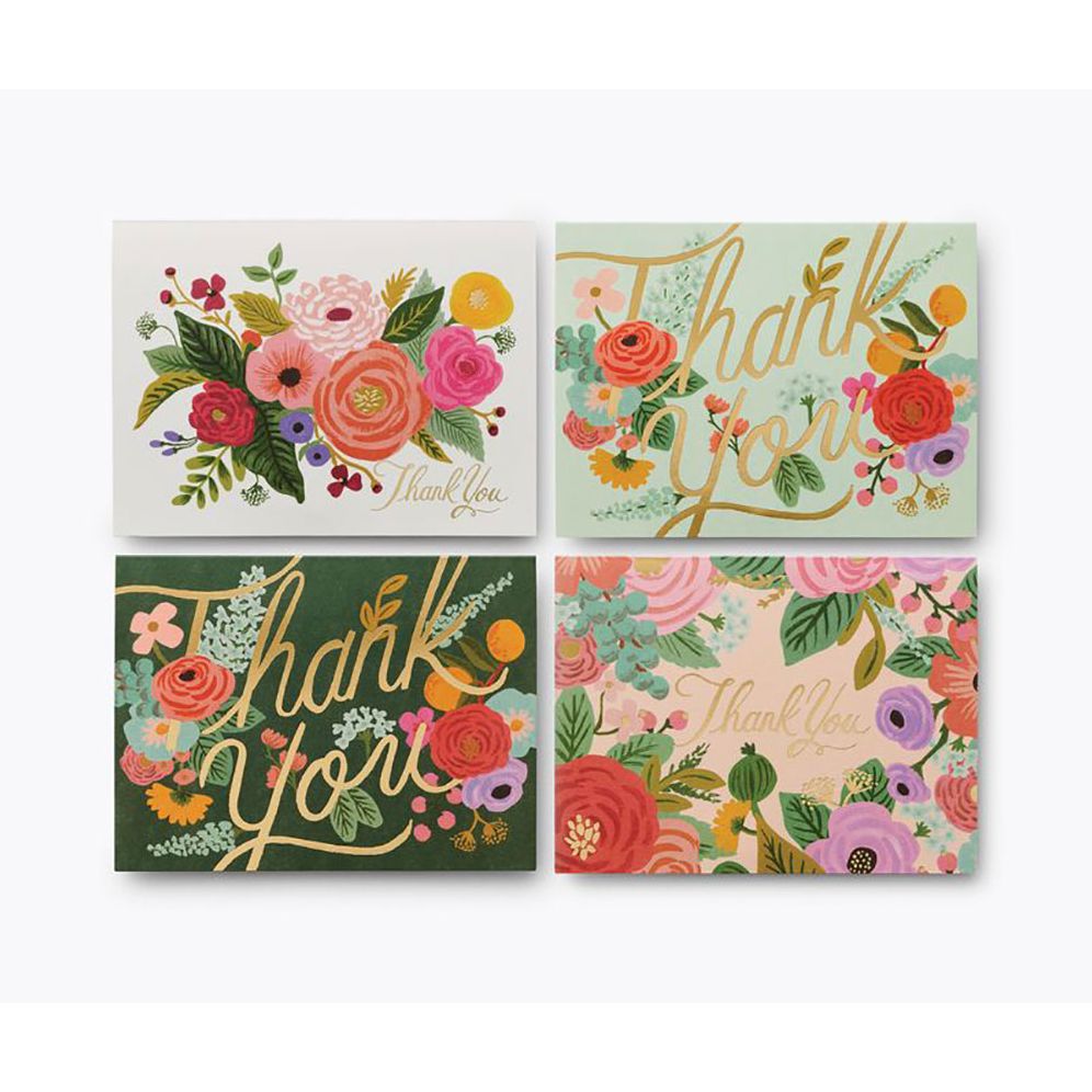 Garden Party Thank You Keepsake Card Box