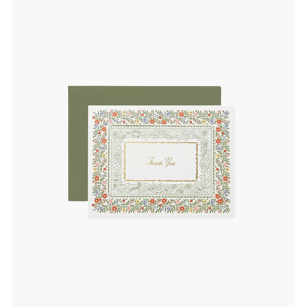 Rosette Thank You Boxed Card Set