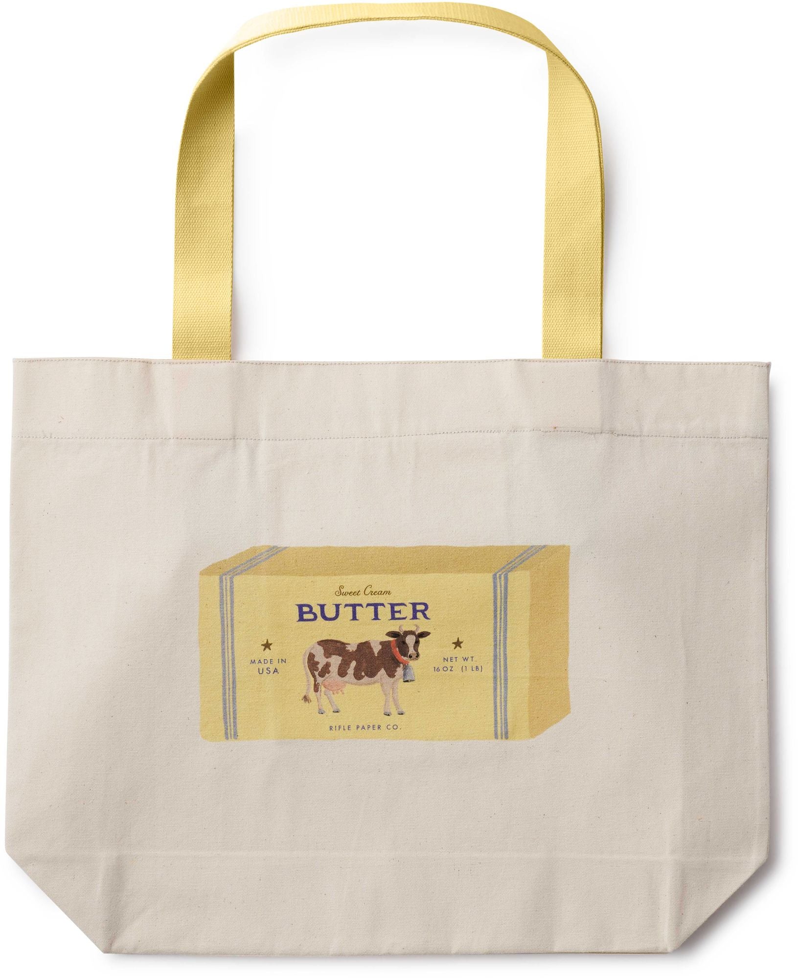 Butter Wide Canvas Tote Bag