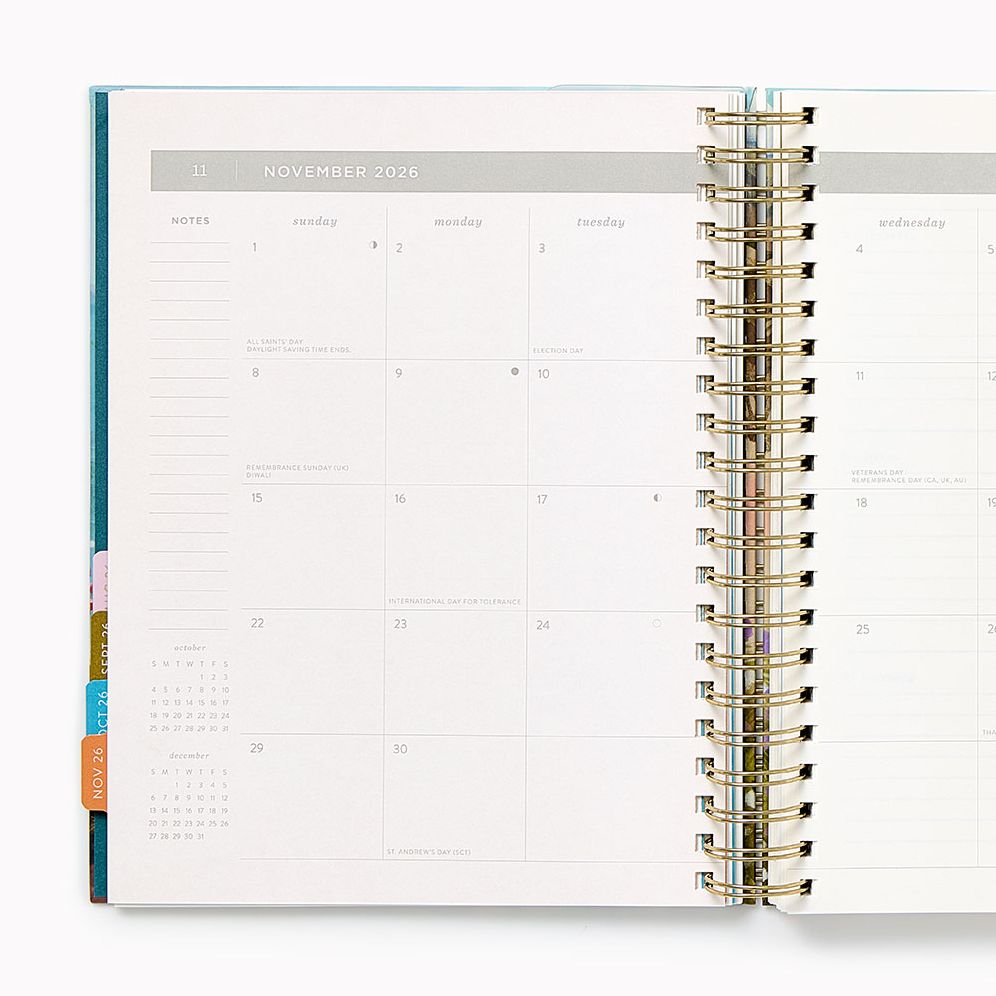 2026-2027 Paper Source Landscapes Weekly Desk Planner