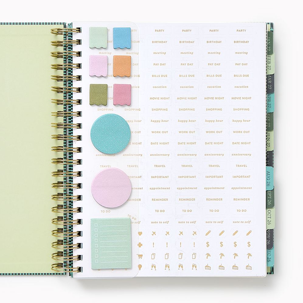 2026-2027 Paper Source Tapestries Weekly Desk Planner