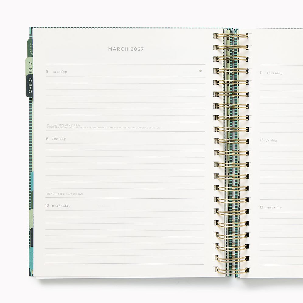 2026-2027 Paper Source Tapestries Weekly Desk Planner