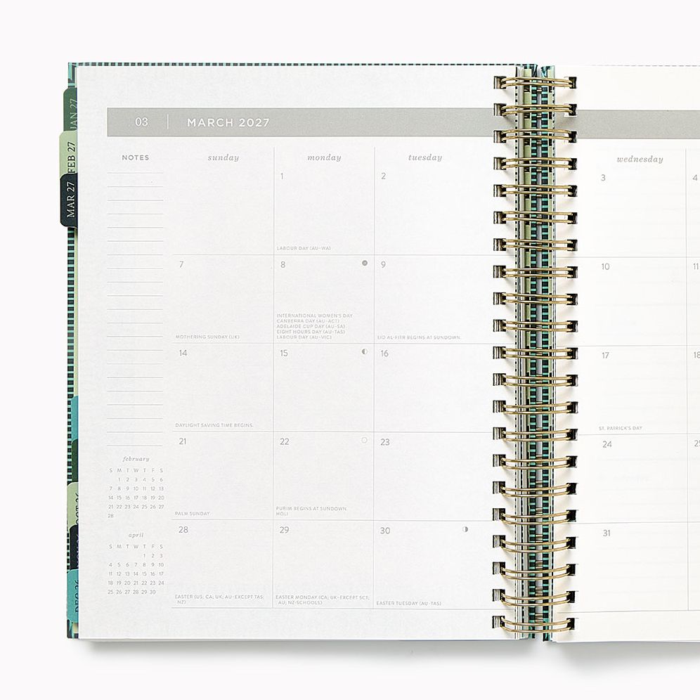 2026-2027 Paper Source Tapestries Weekly Desk Planner