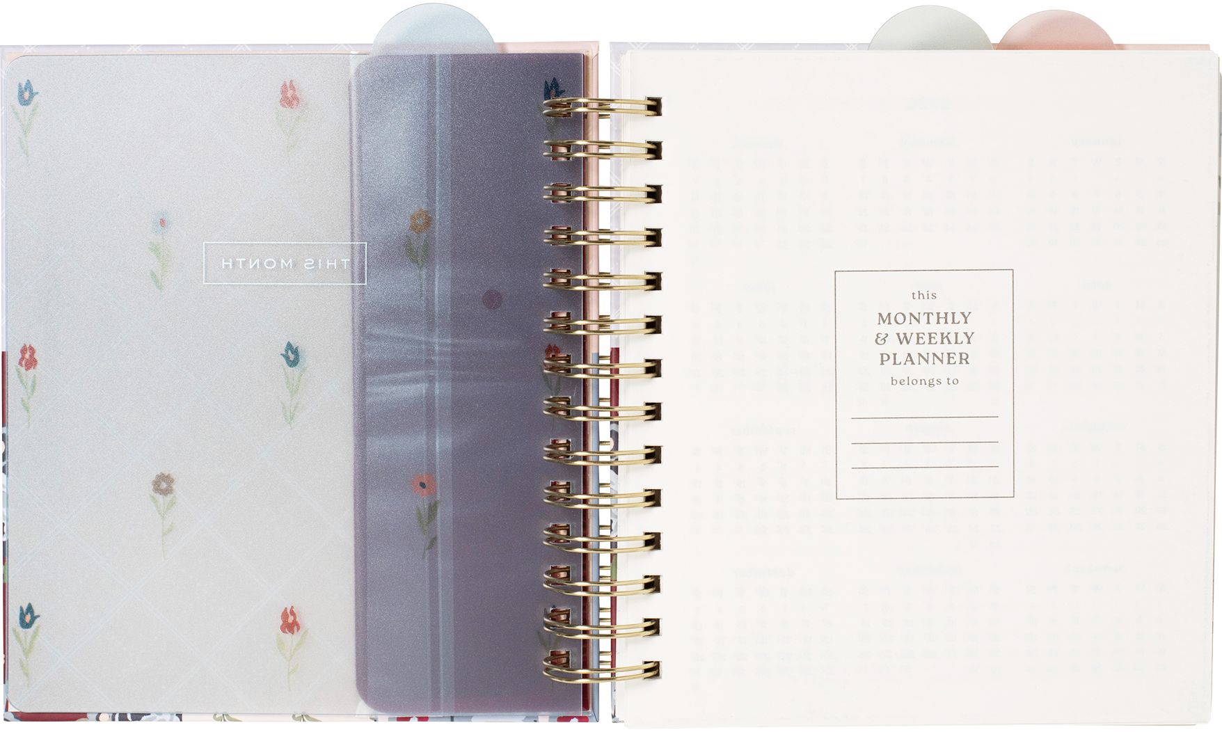 2026-2027 Quilted Cottage Weekly Desk Planner