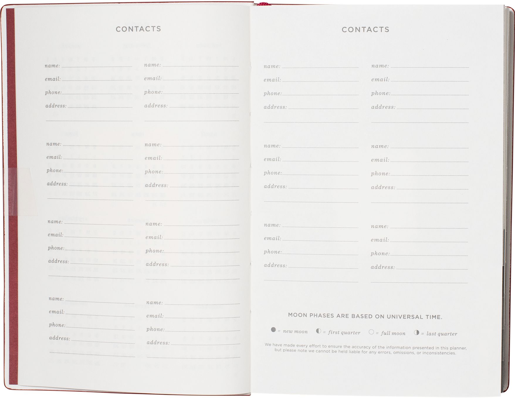 2026-2027 Academic Weekly Pocket Planner