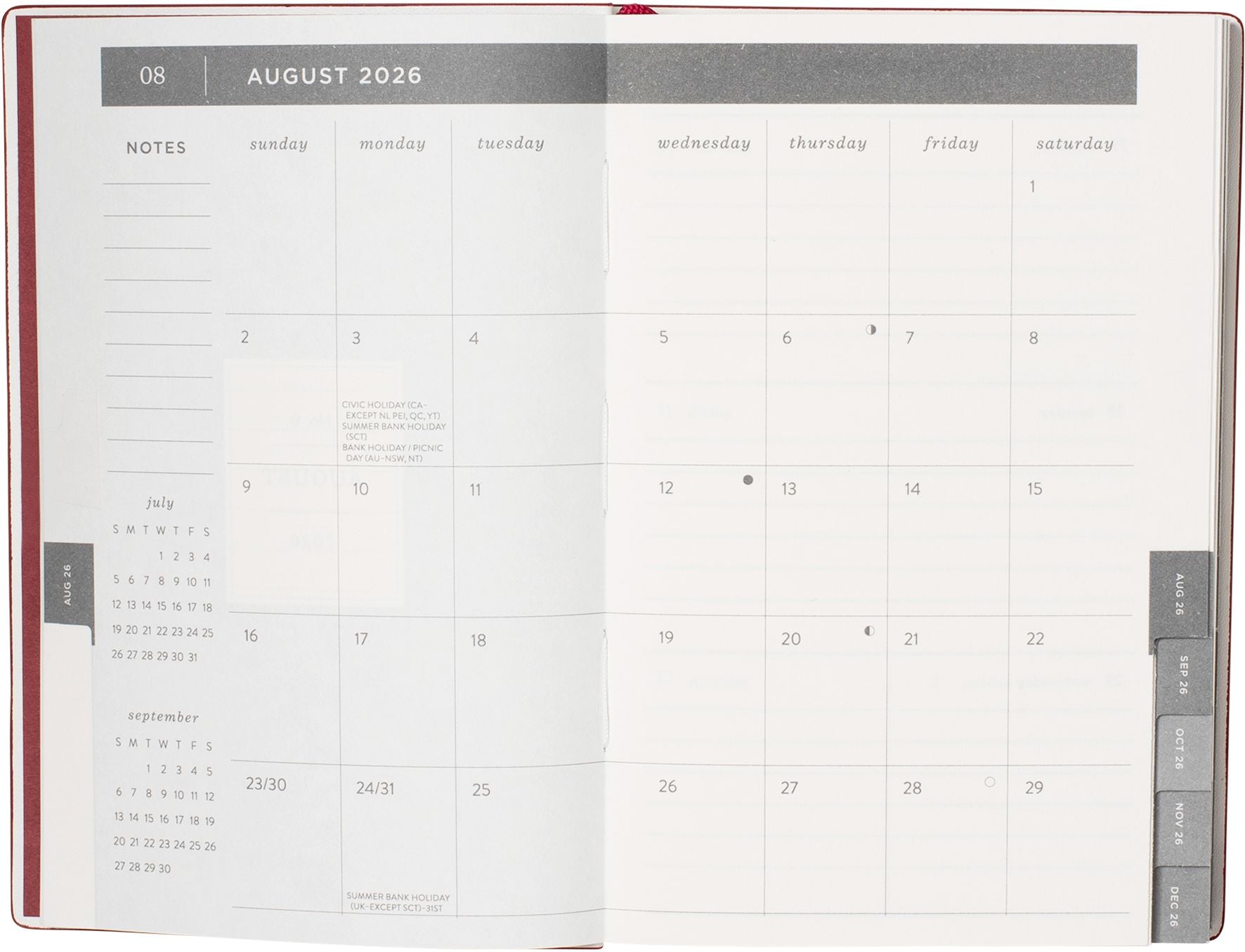 2026-2027 Academic Weekly Pocket Planner