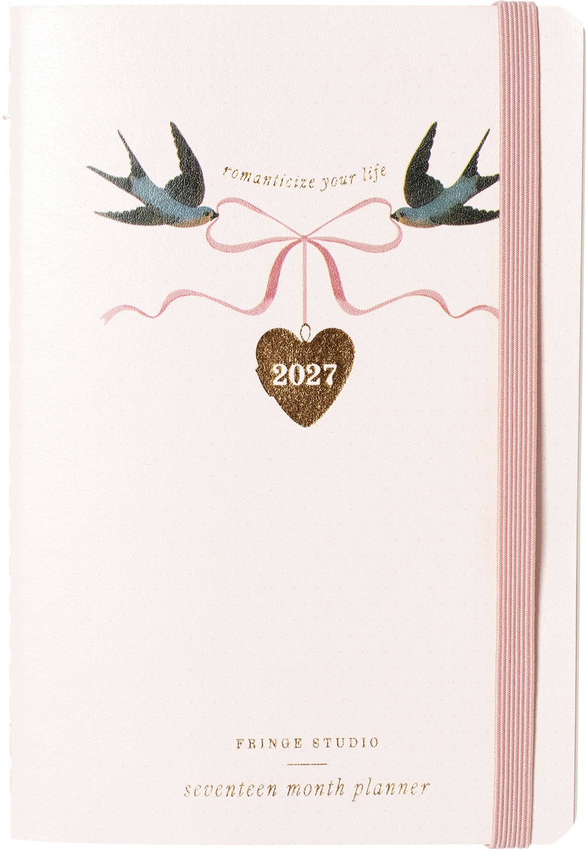 2026-2027 Romantic Birds Monthly Pocket Planner