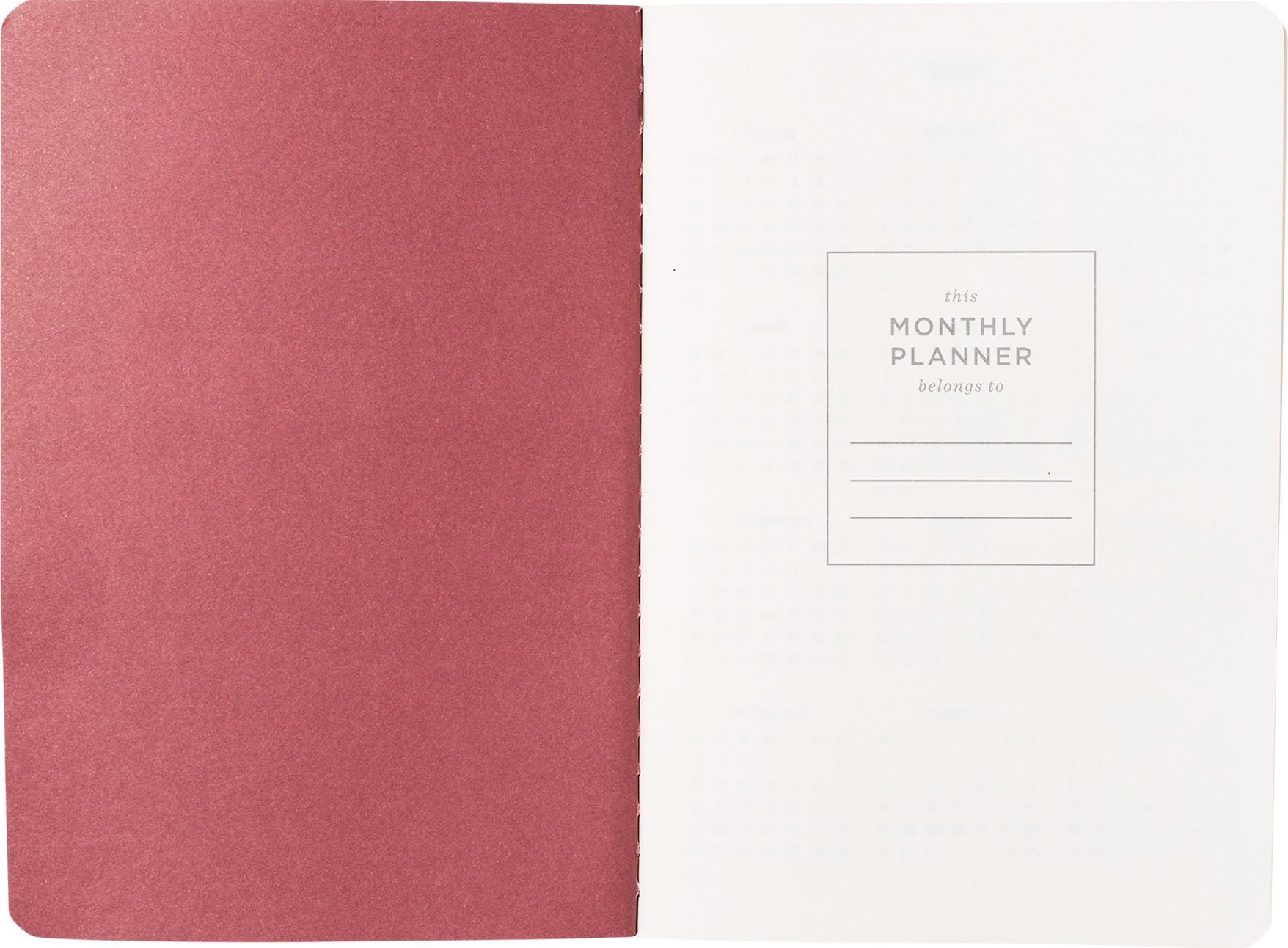 2026-2027 Romantic Birds Monthly Pocket Planner
