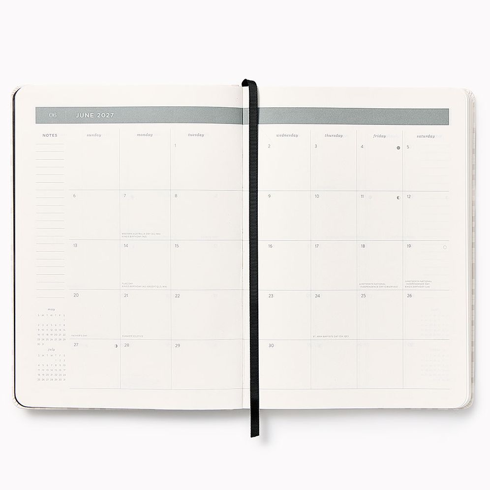 2027 Paper Source Tiles Monthly Desk Planner