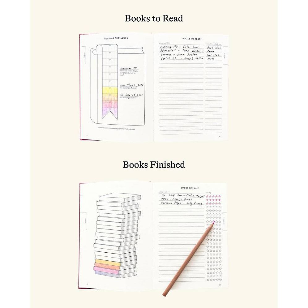 Burgundy Reading Journal