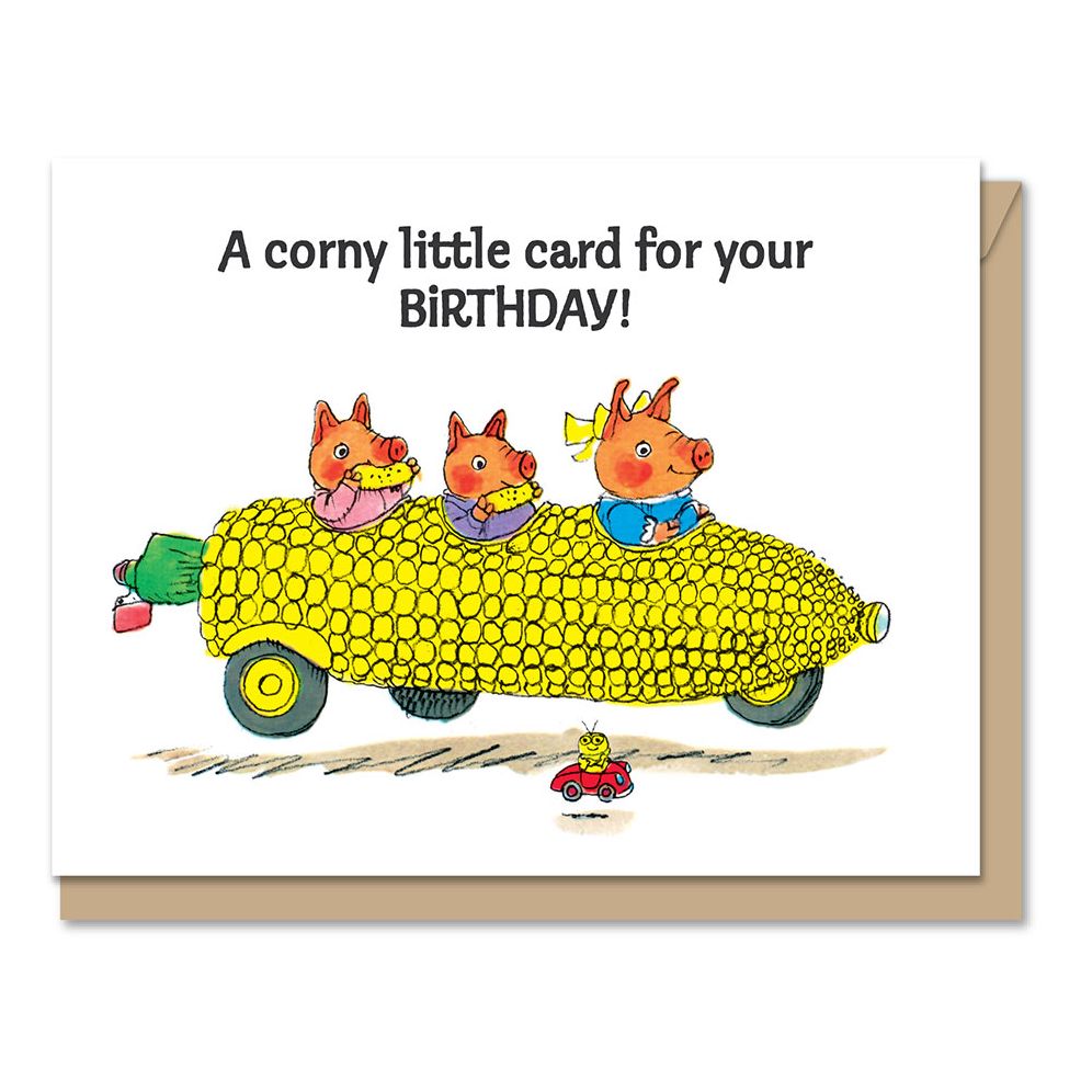 Richard Scarry Corny Birthday Card