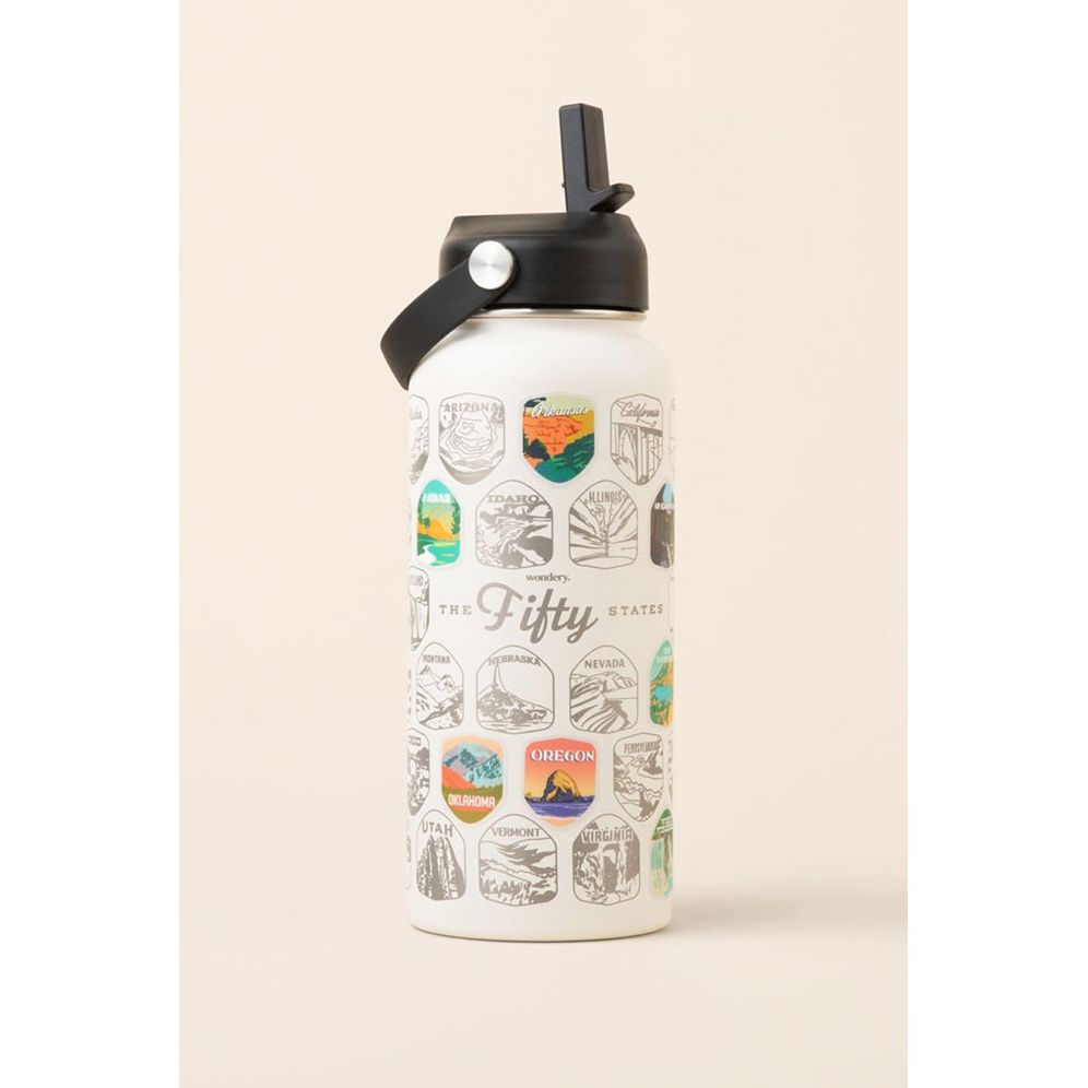 Fifty States Bucket List Bottle
