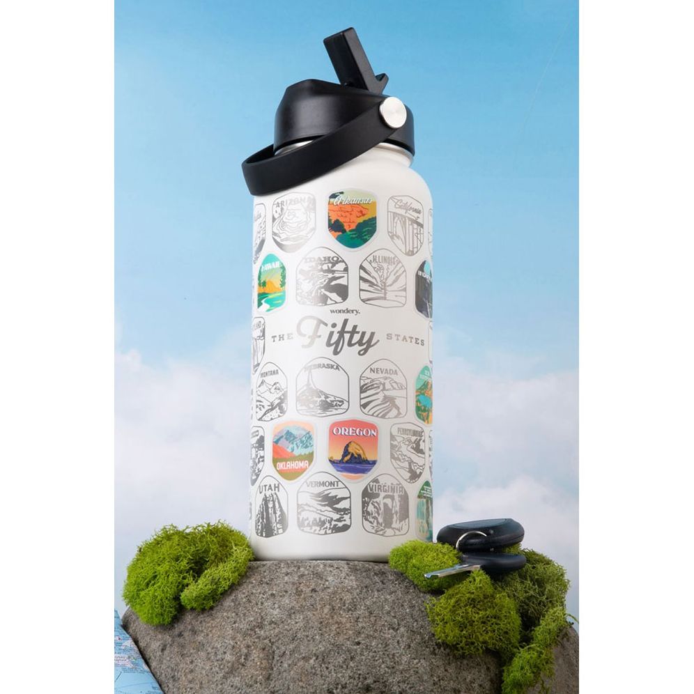 Fifty States Bucket List Bottle