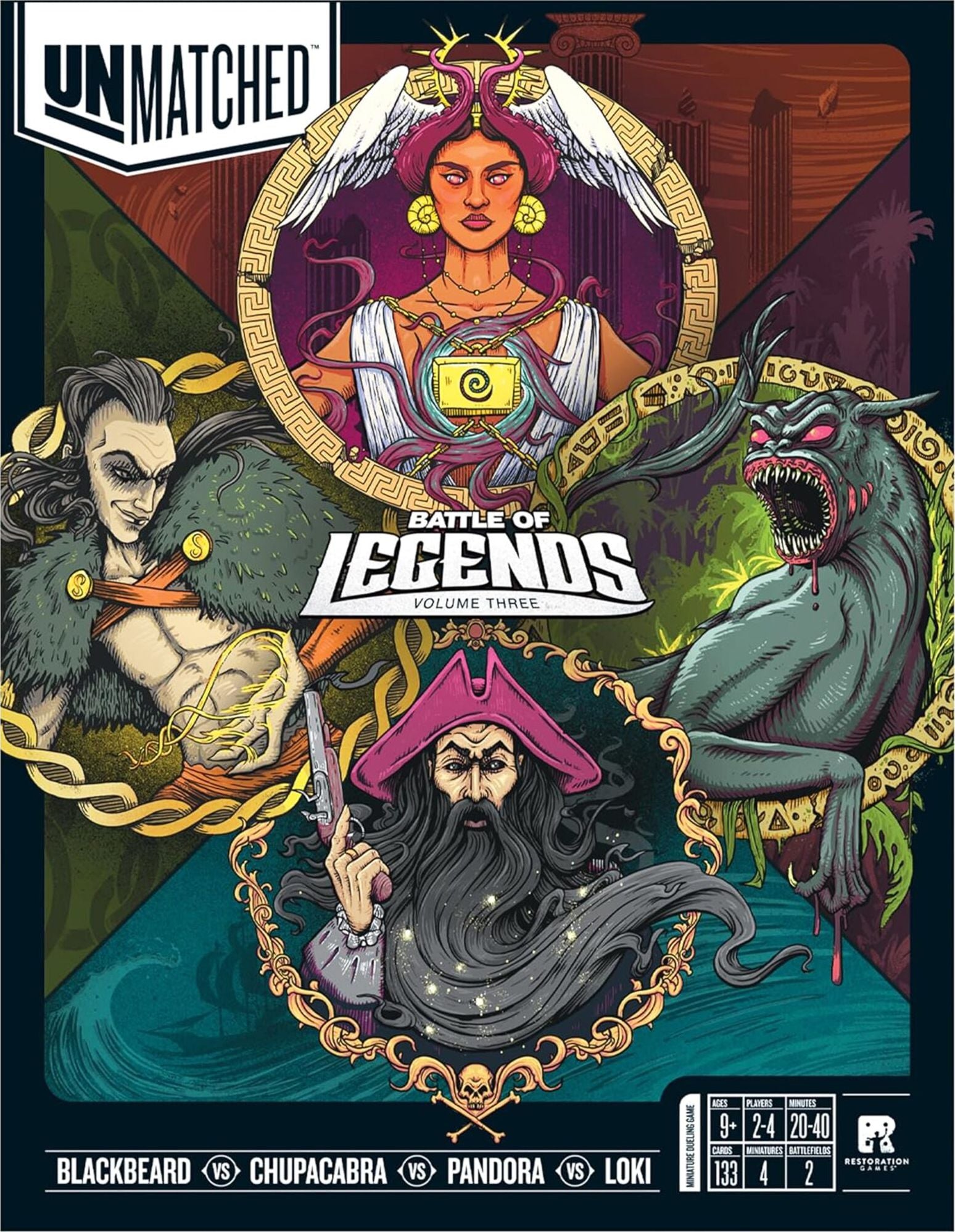 Unmatched Battle Of Legends Vol 3 by Restoration Games