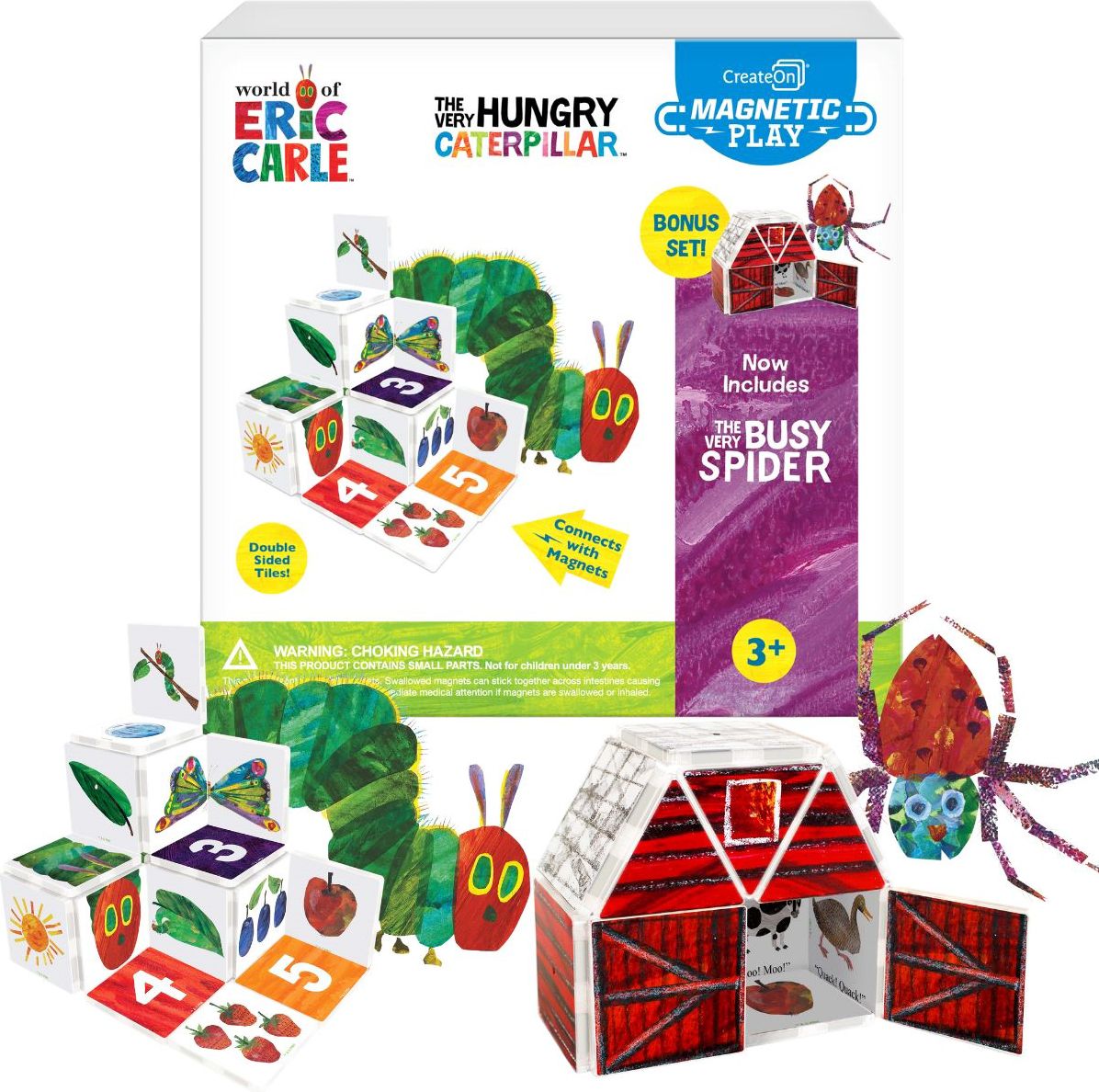 CreateOn Eric Carle The Very Hungry Caterpillar with The Very Busy Spider Combo/Bonus Set 27pc
