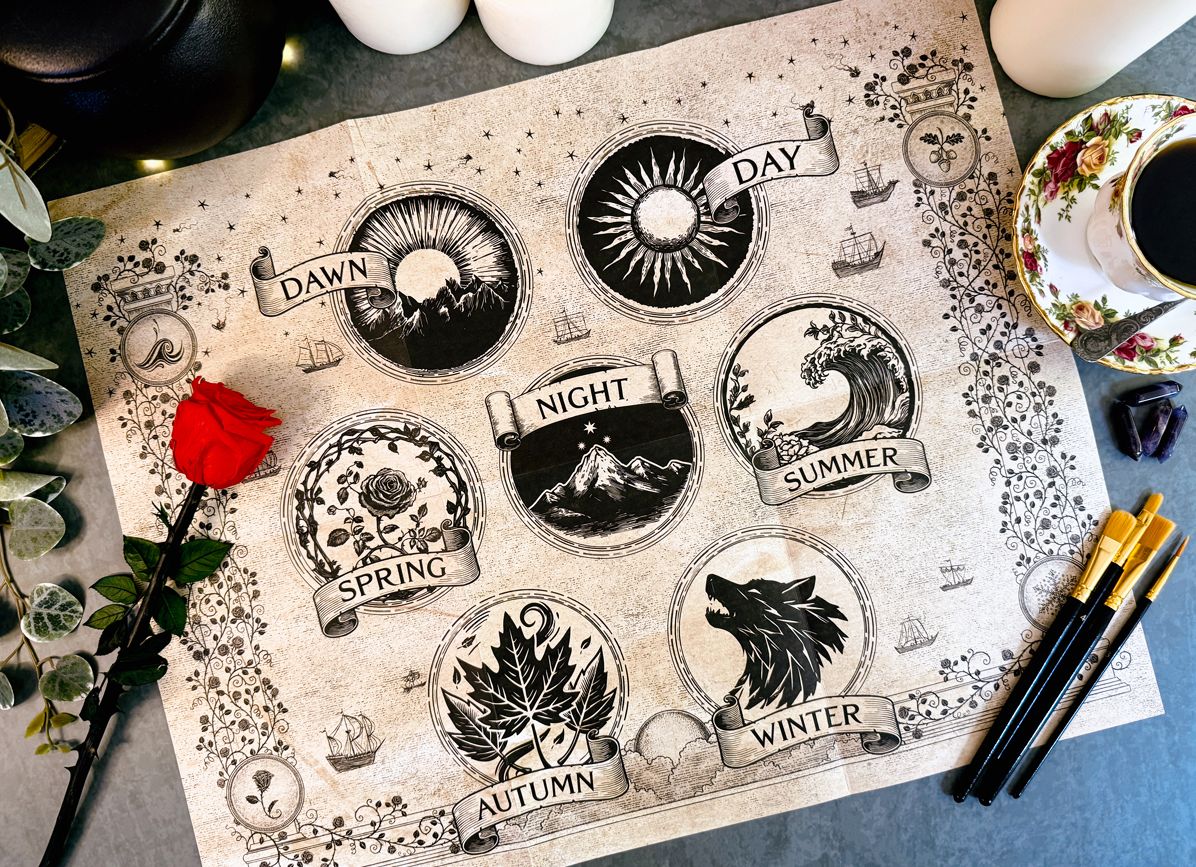 Court of Thorns and Roses Prythian World Map ACOTAR