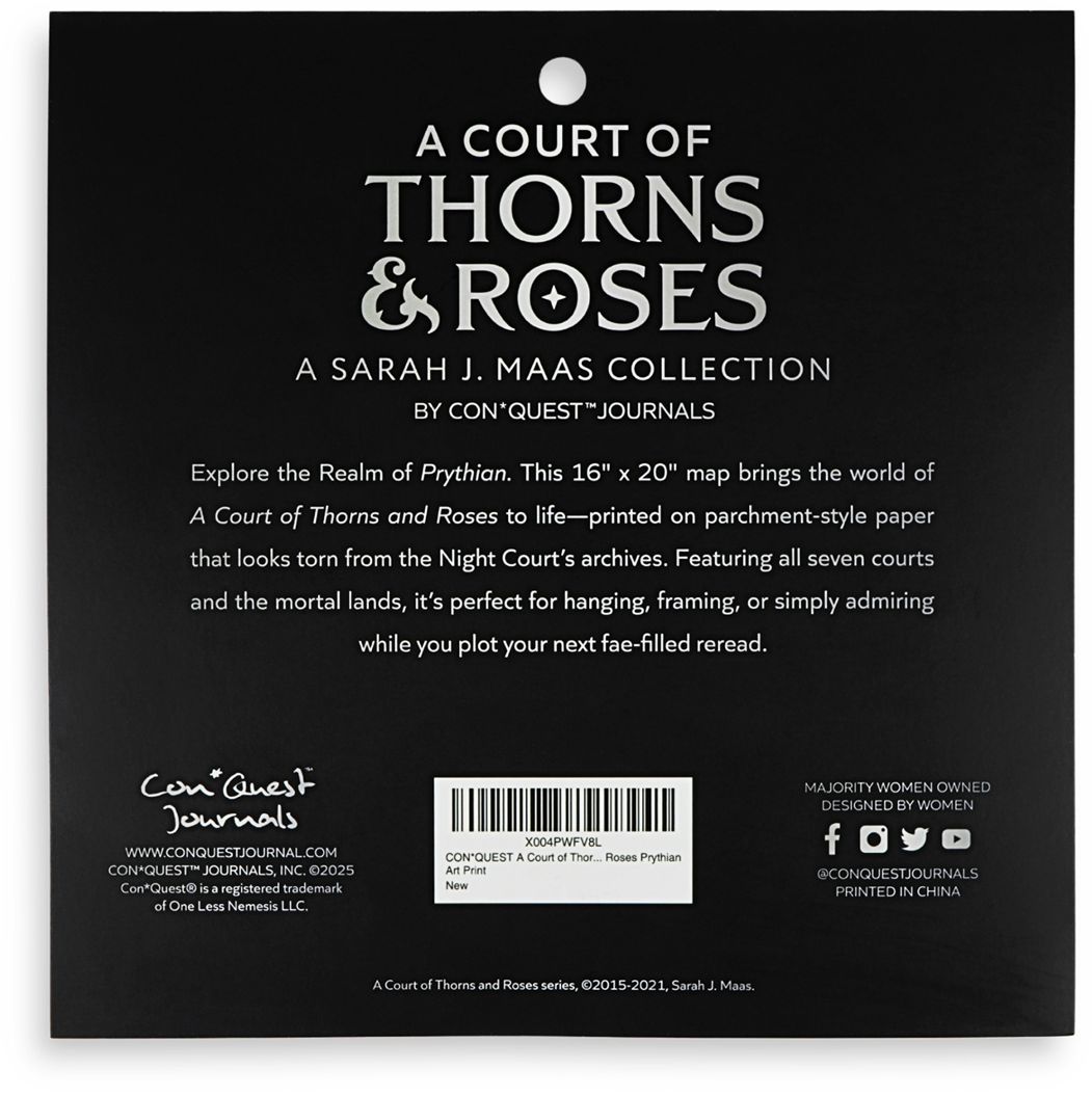 Court of Thorns and Roses Prythian World Map ACOTAR
