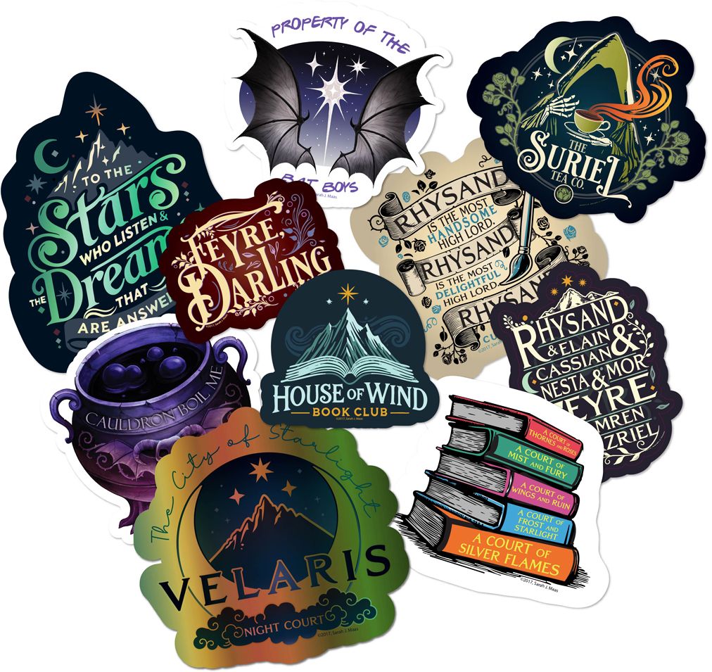 Court of Thorns and Roses Night Court Decal Pack ACOTAR