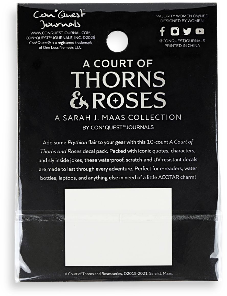 Court of Thorns and Roses Night Court Decal Pack ACOTAR