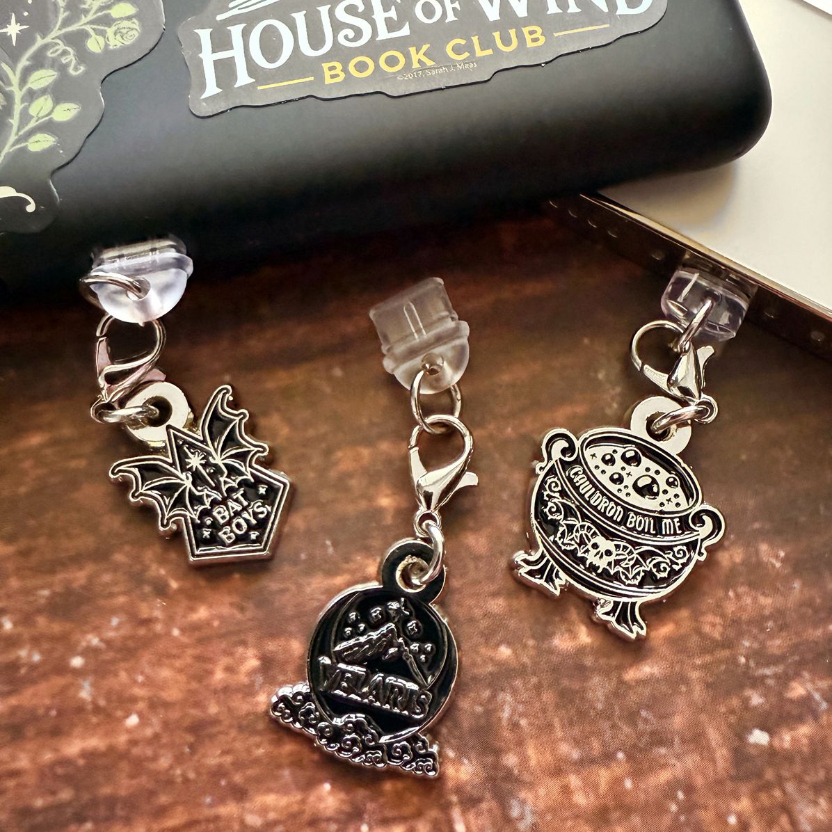 Court of Thorns and Roses Charging Port Charms ACOTAR