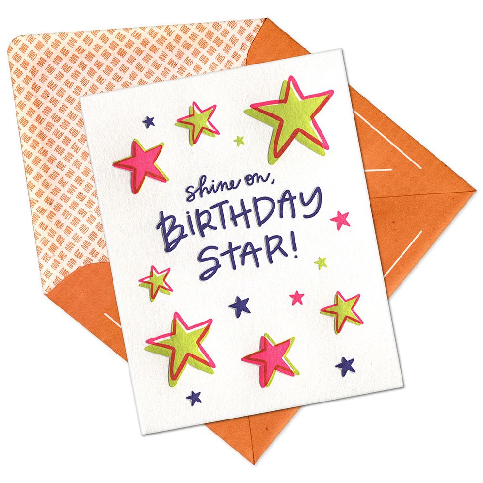 Birthday Star Birthday Card