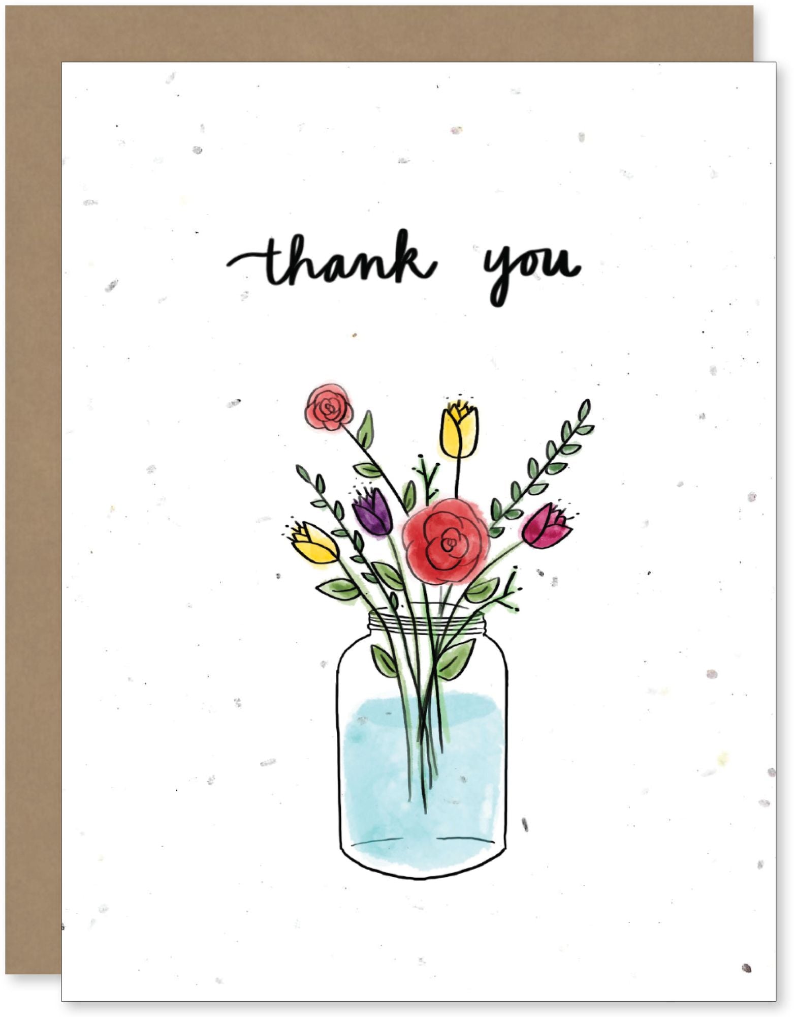 Thank You Flowers Greeting Card