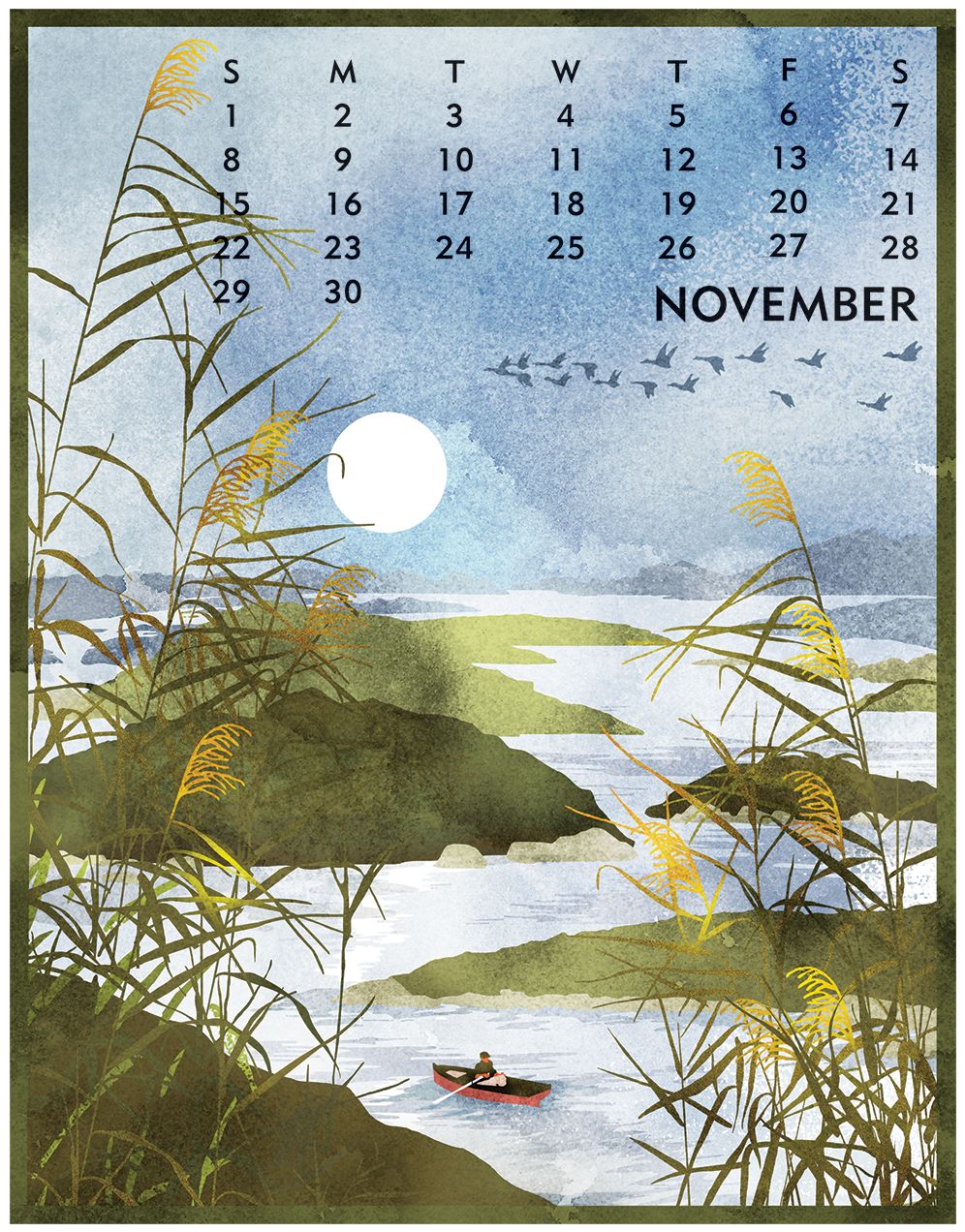 2026 Linnea Design Desktop Calendar