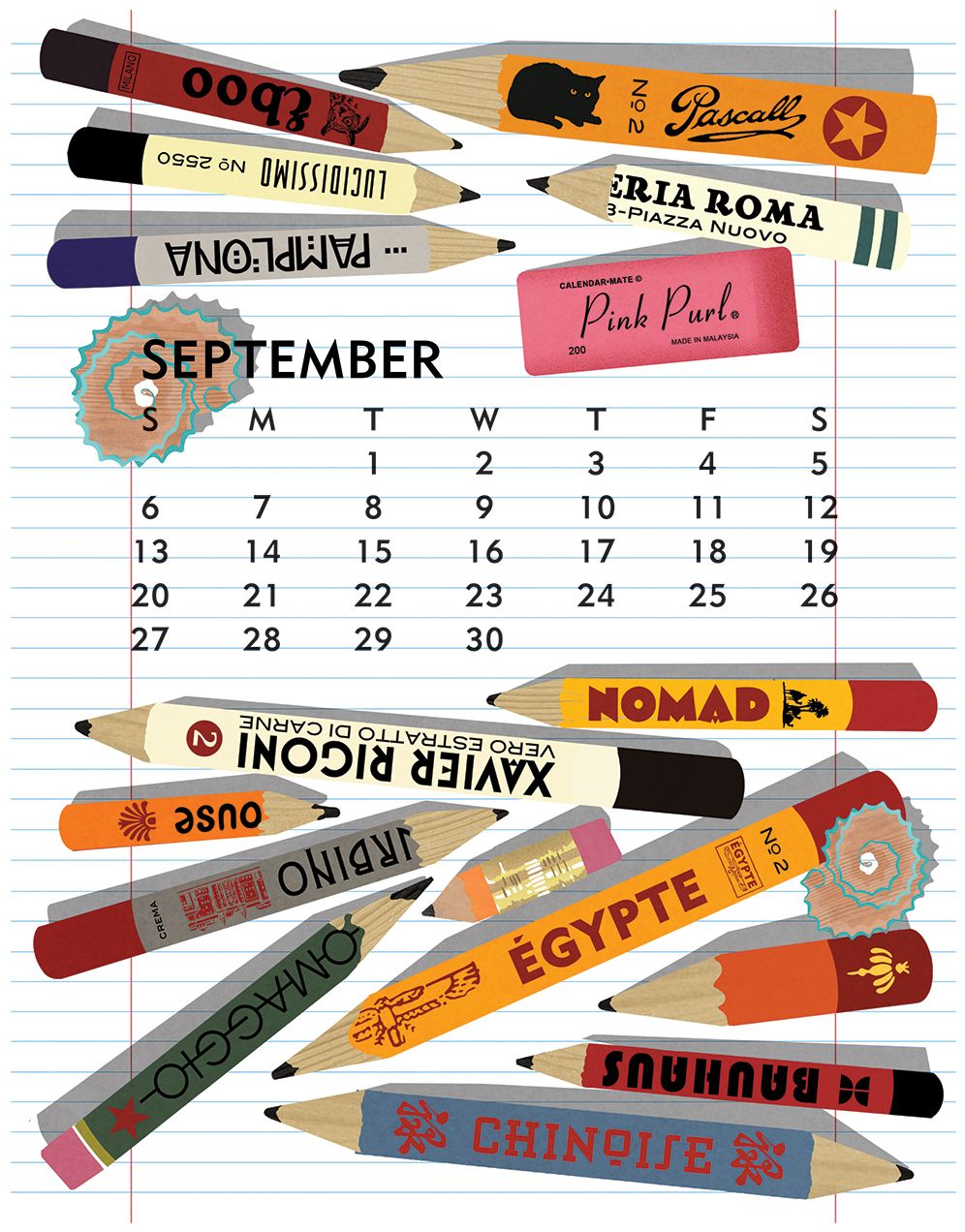 2026 Linnea Design Desktop Calendar