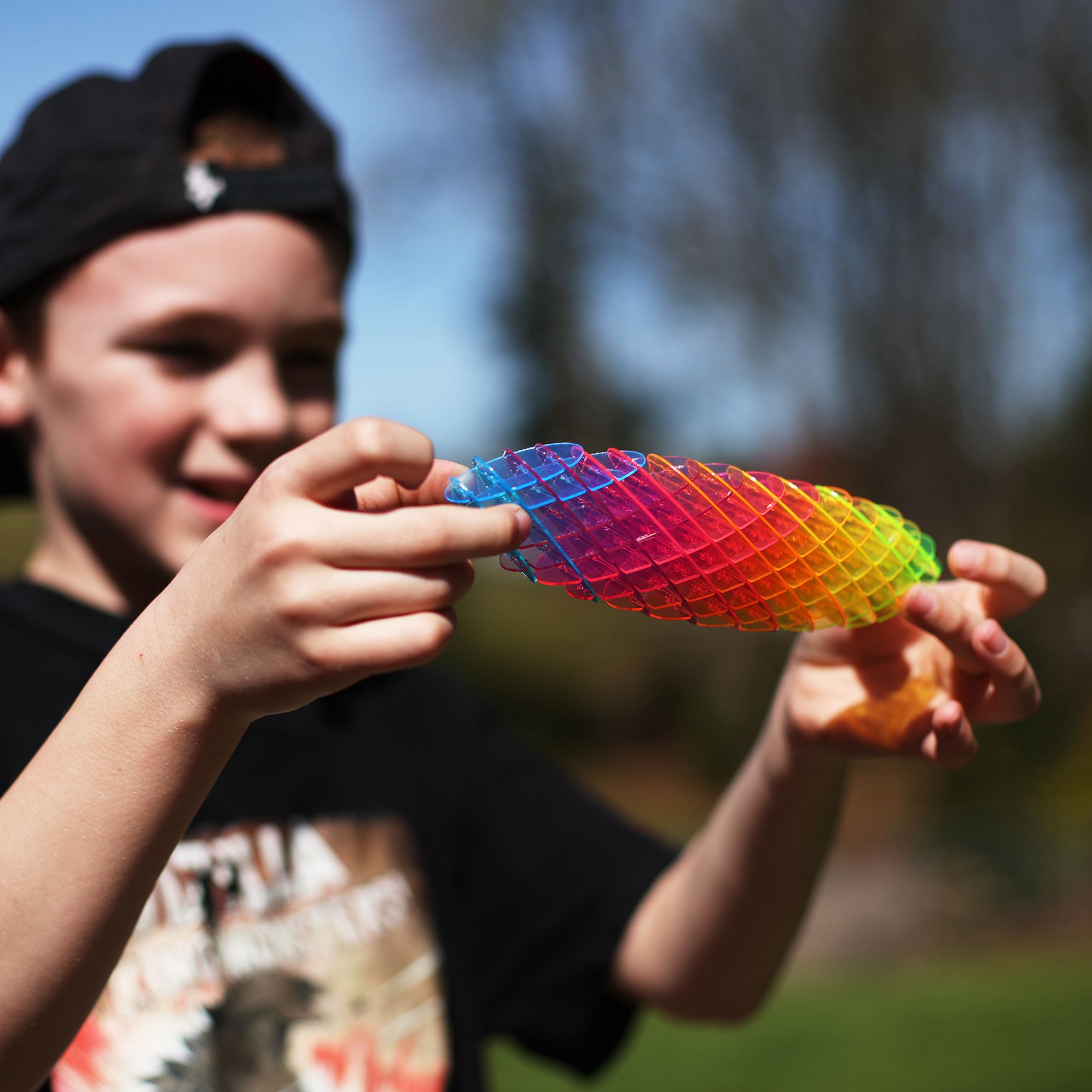 Morf Fidget Worm Rainbow Small