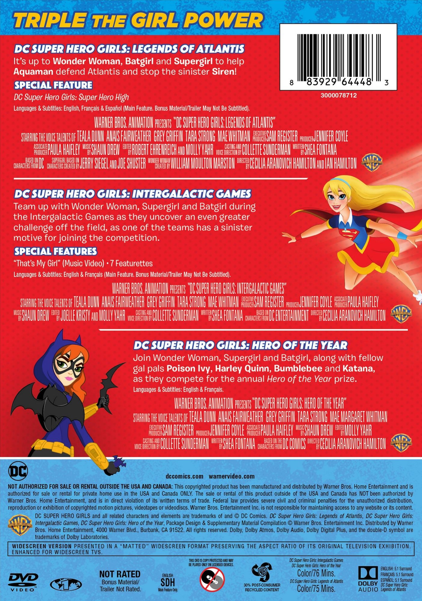 DC Super Hero Girls: Triple Feature