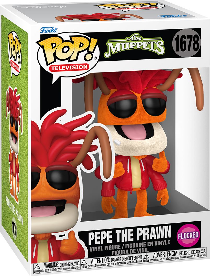 Funko POP! TV: The Muppets, Pepe the Prawn (Flocked)
