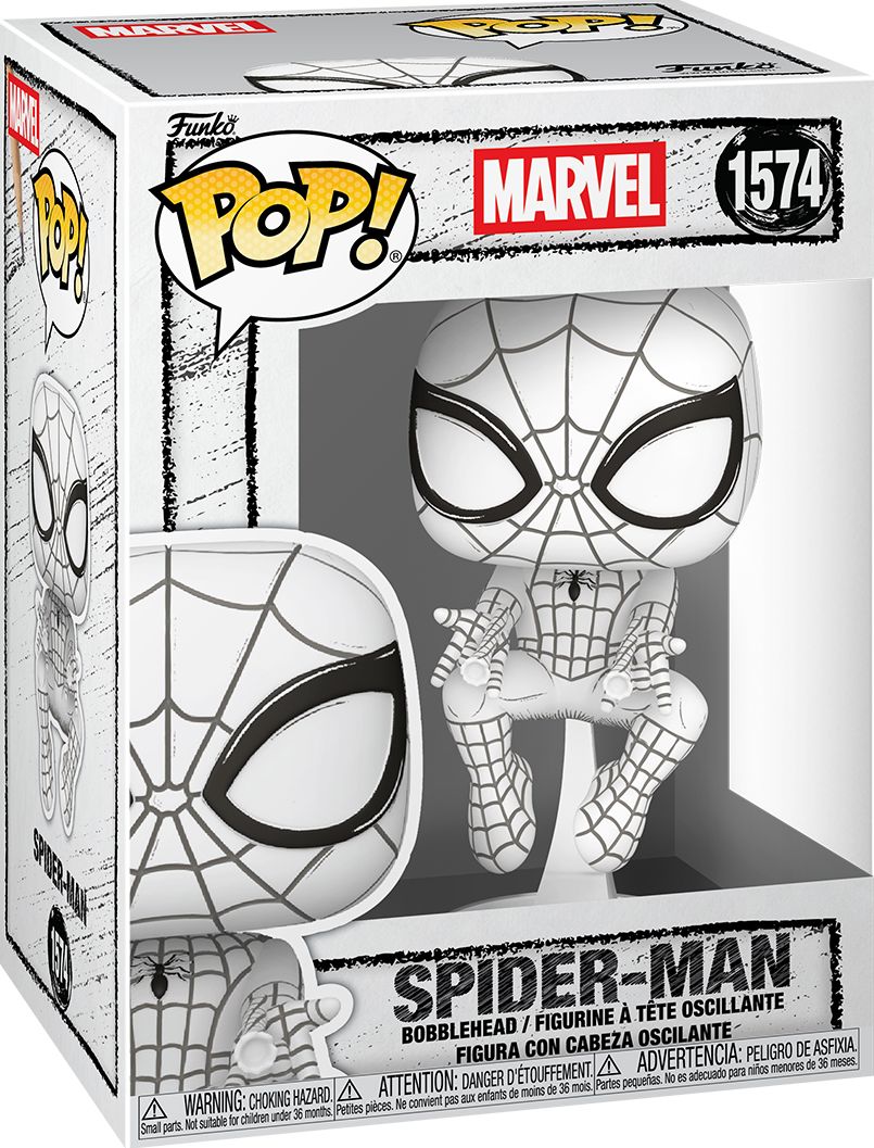 Funko POP! Marvel: Marvel Sketched, Spider-Man