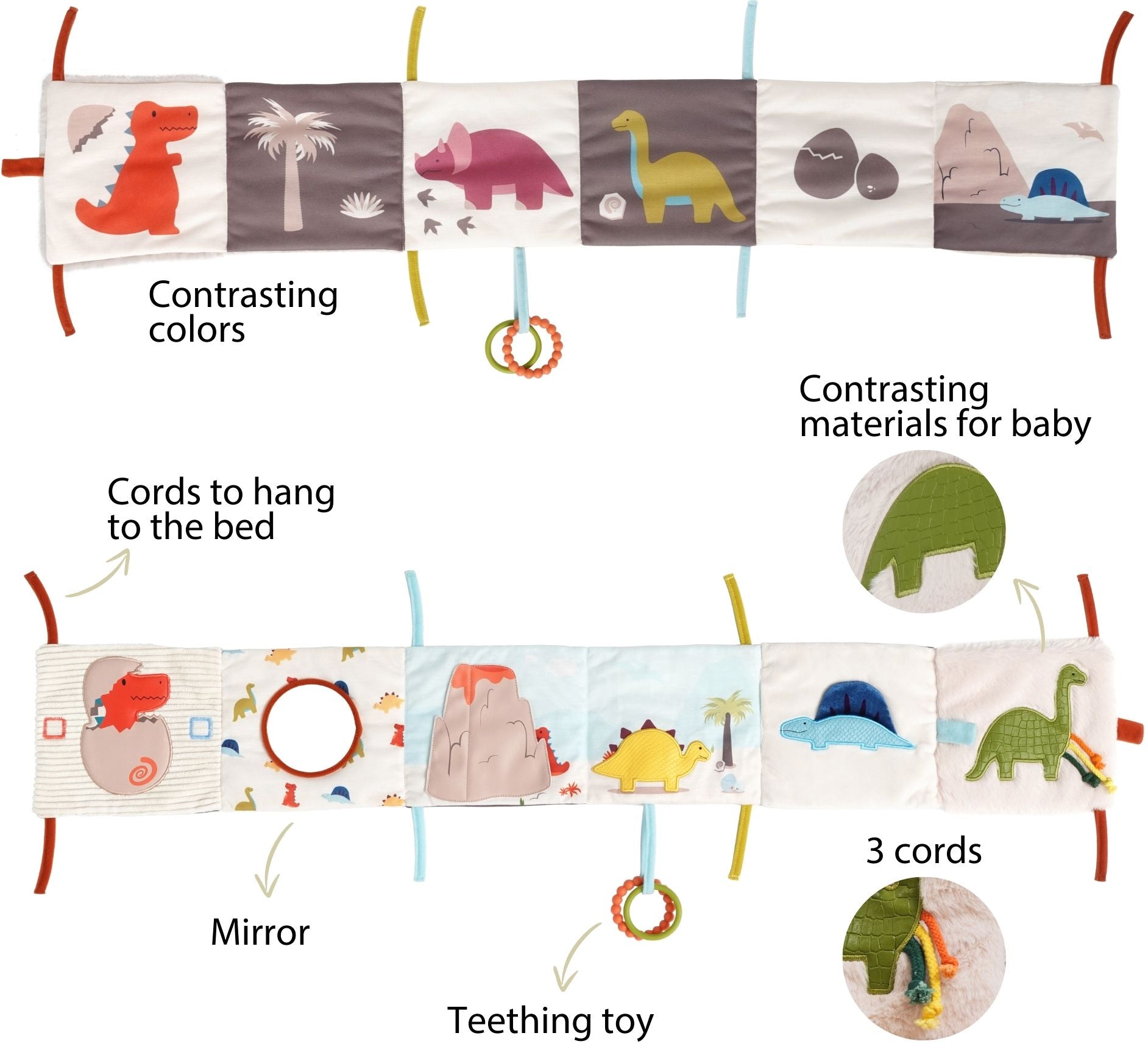 Soft Activity Book 2-in-1 - Dino