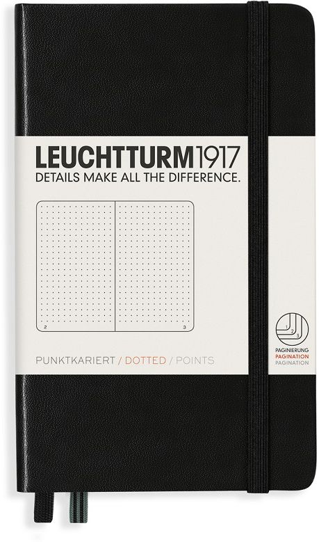 Black, Pocket (A6), 187 p., dotted