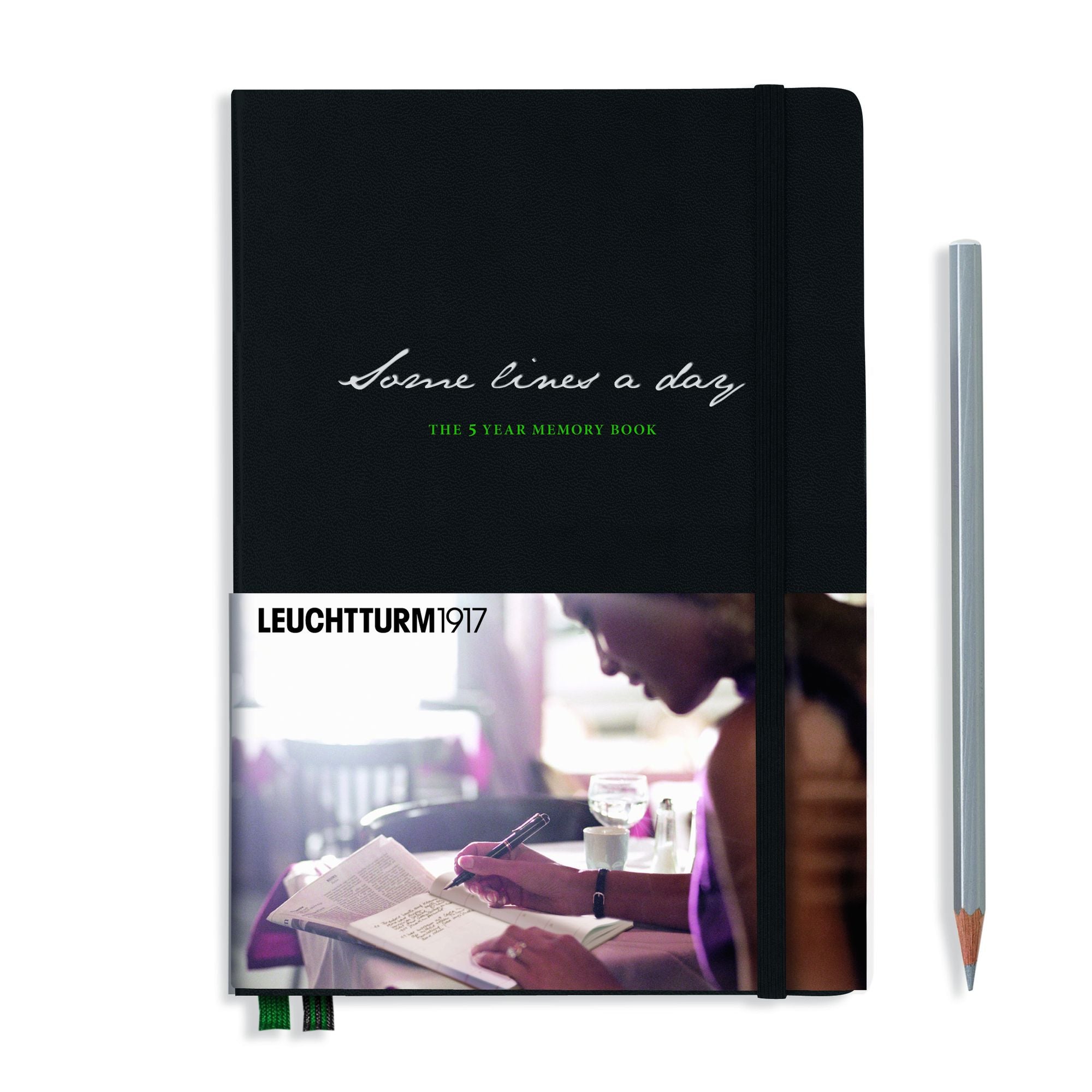 Black, Some Lines A Day, 5-Year Memory Book, Medium A5