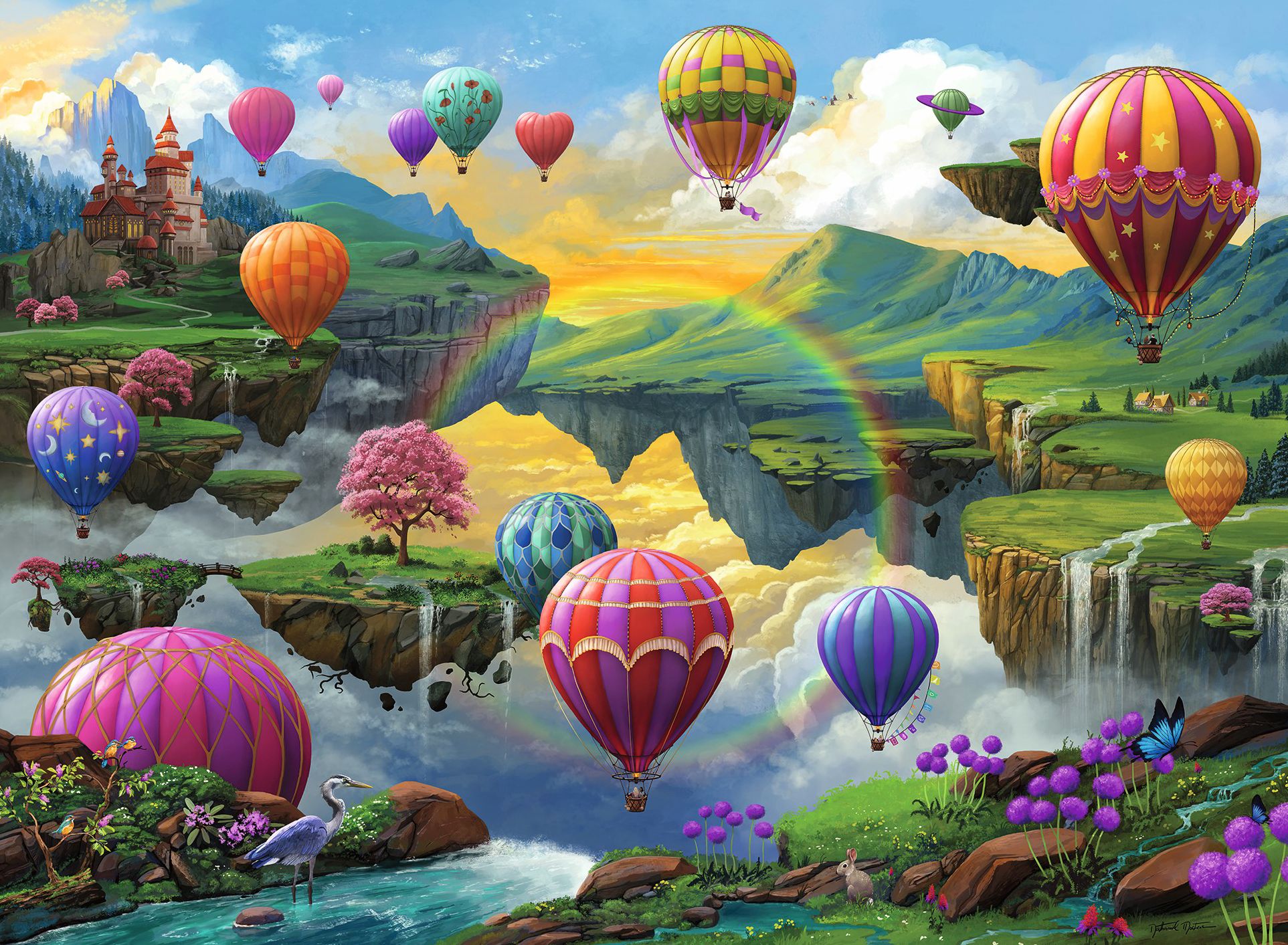 Air Balloon Valley 500 pc puzzle