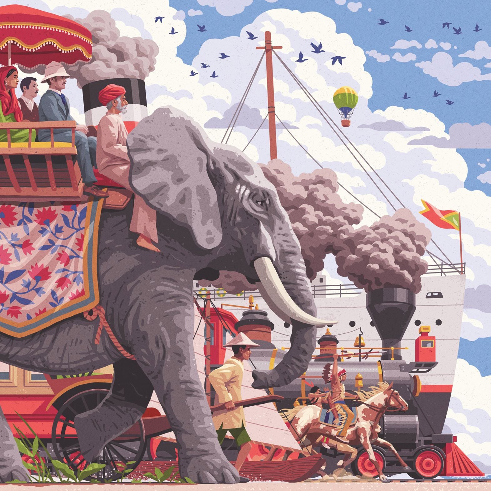 Art & Soul: Around the World in 80 Days 750 Piece Large Format Puzzle