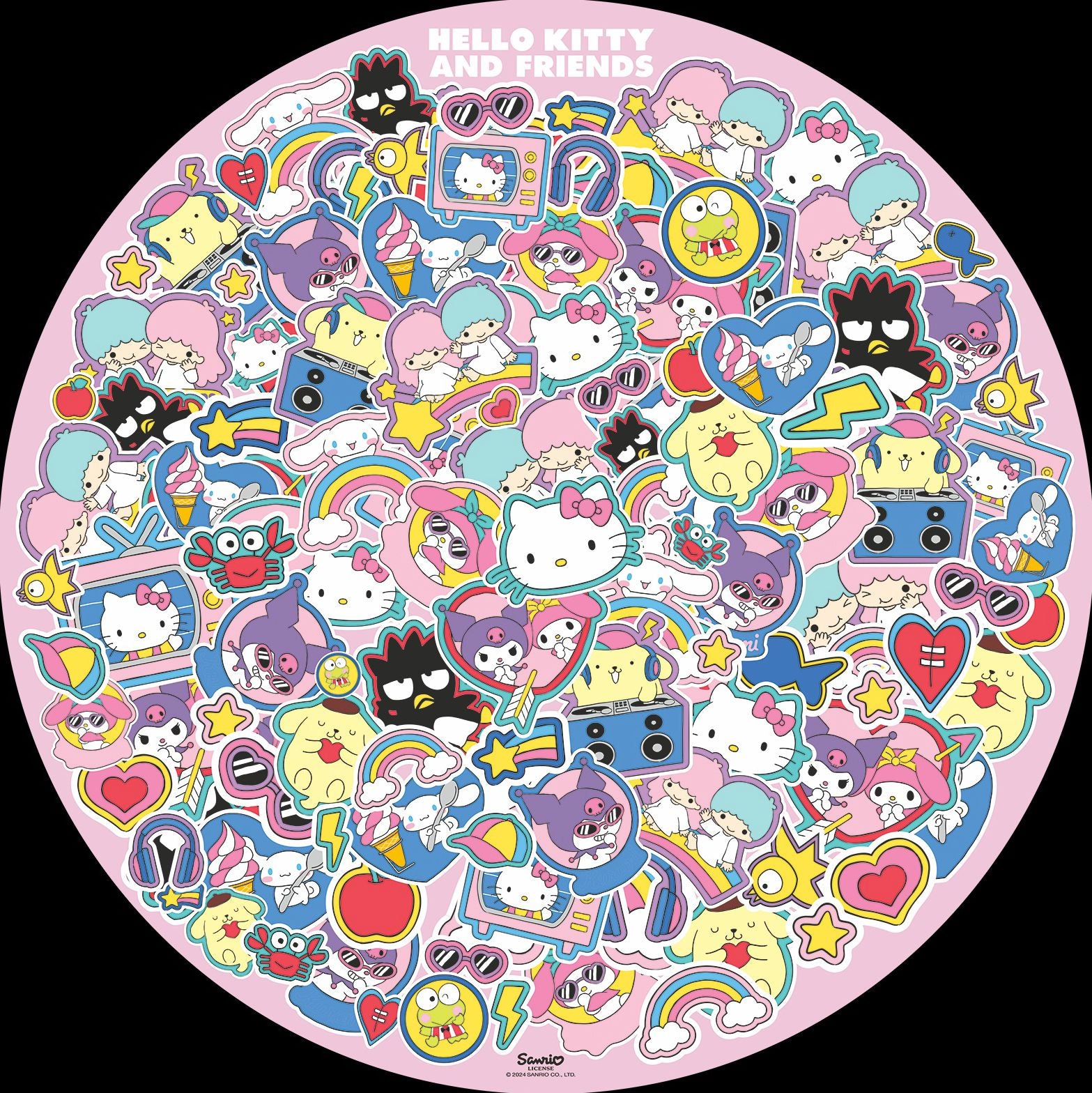Hello Kitty 500 Piece Round Puzzle