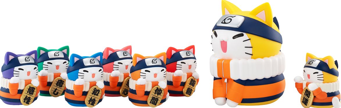 Nyaruto! Colorful Fortune Cat "Naruto", Megahouse MEGA CAT PROJECT Blind Box