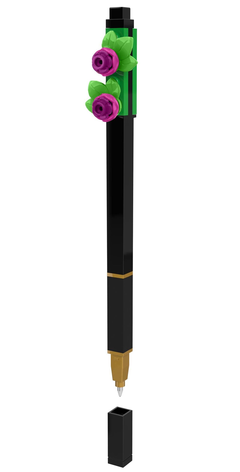 LEGO Pen Pal Gel Pen with Building Toy Botanical Bright Purple