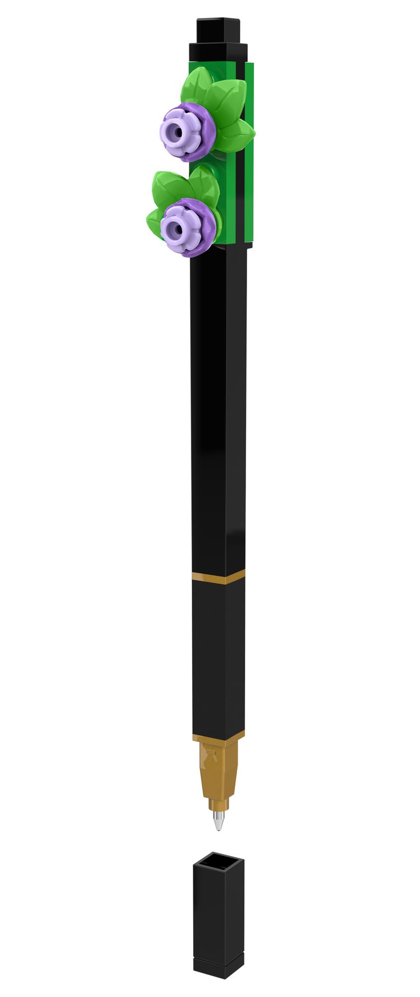 LEGO Pen Pal Gel Pen with Building Toy Botanical Lavender