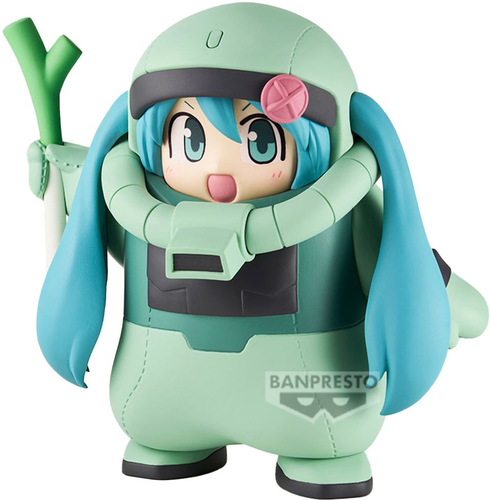 Gundam 45th x Hatsune Miku Zaku Costume Statue