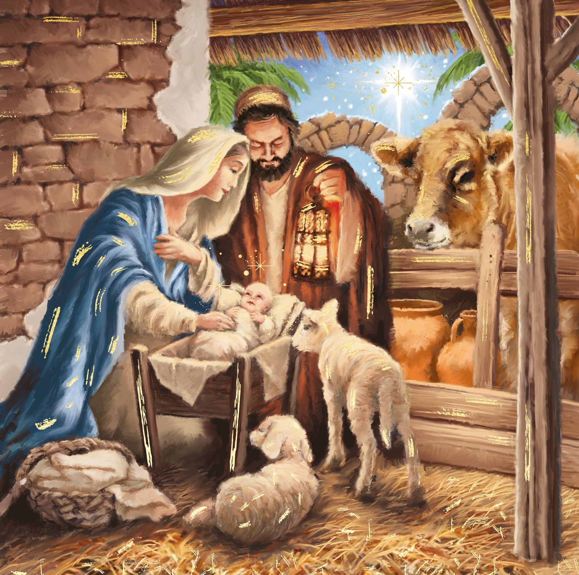 Nativity 8 Deluxe Boxed Cards
