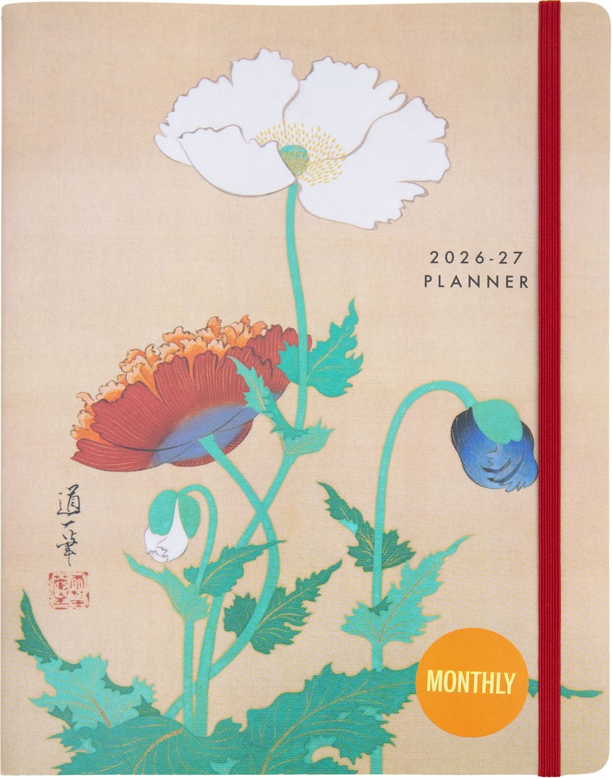 2026-2027 Japanese Art 17m Monthly Flexi Planner