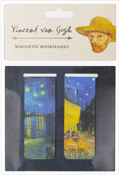 Magnetic Bookmarks - Set of 2 - Van Gogh Starry Night