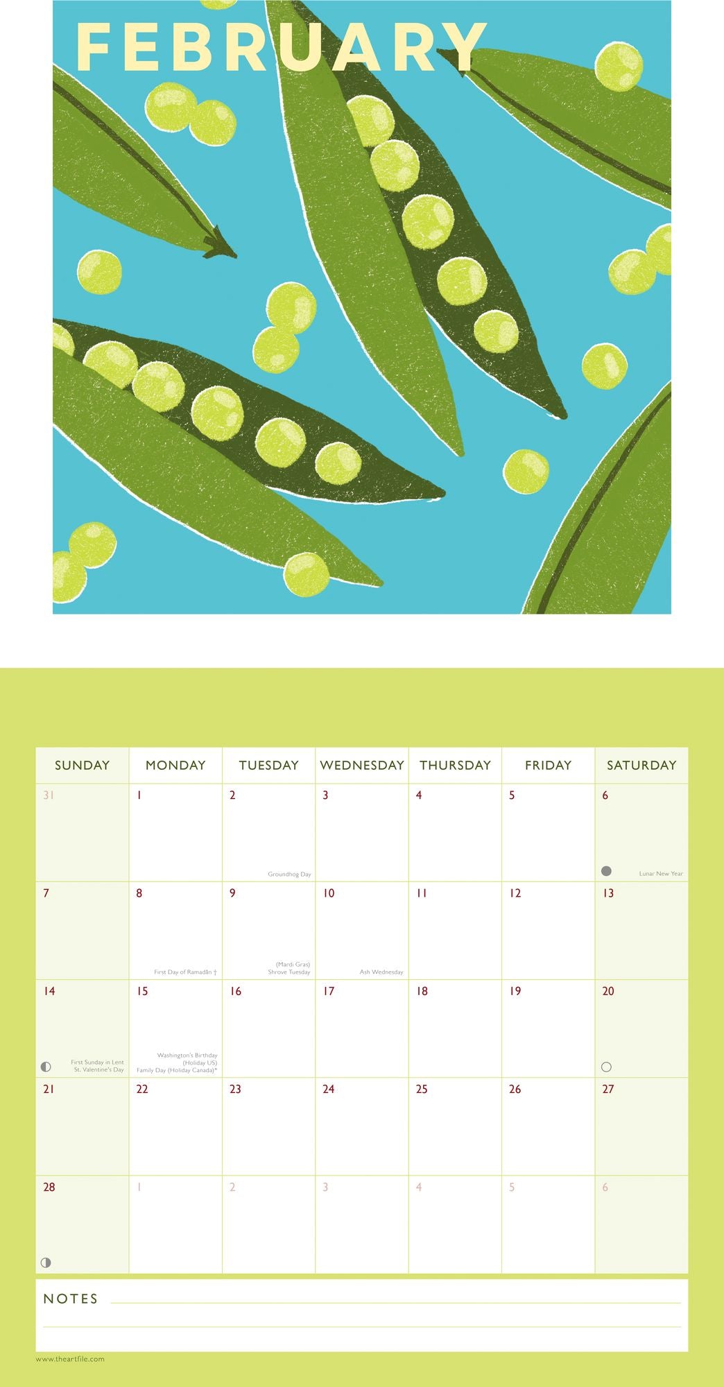 2027 Planted Wall Calendar
